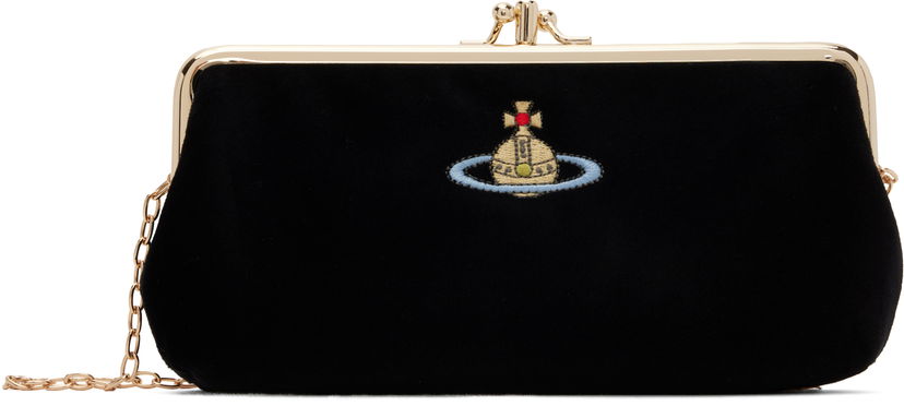 Чанта през рамо Vivienne Westwood Frame Purse Chain Bag Черно | 5A010004W-W00ZL-