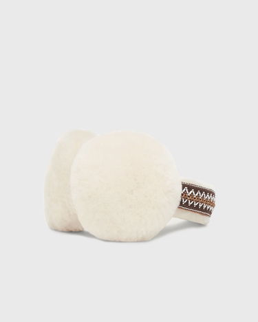 Шал UGG Tasman Sheepskin Earmuffs Бяло | 20496-CHE, 3