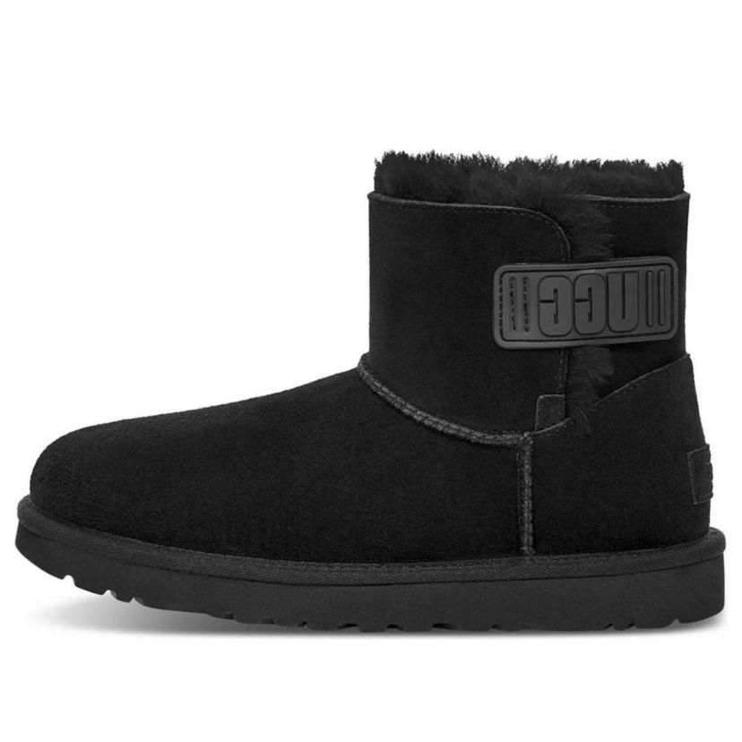Кецове и обувки UGG Mini Bailey Logo Strap Boots Черно | 1123621-BLK