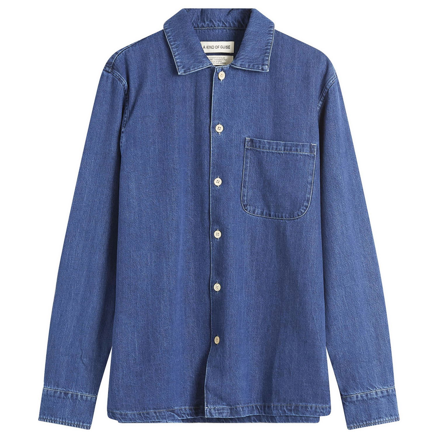 Риза A Kind of Guise A Kind of Guise Atrato Denim Shirt, Size Large Синьо | 119-13804-704, 0