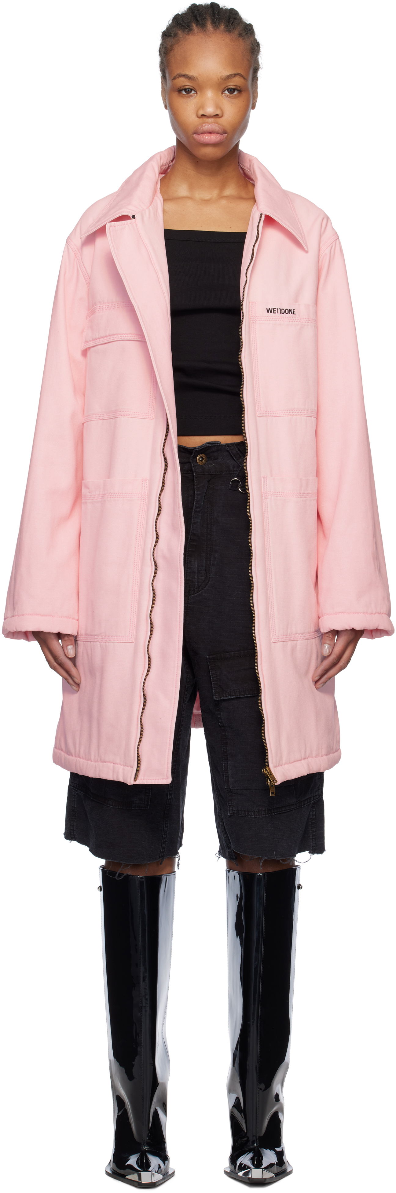 Парка We11done We11done Oversized Work Coat Розово | WD-CT0-25-061-W-PK, 0