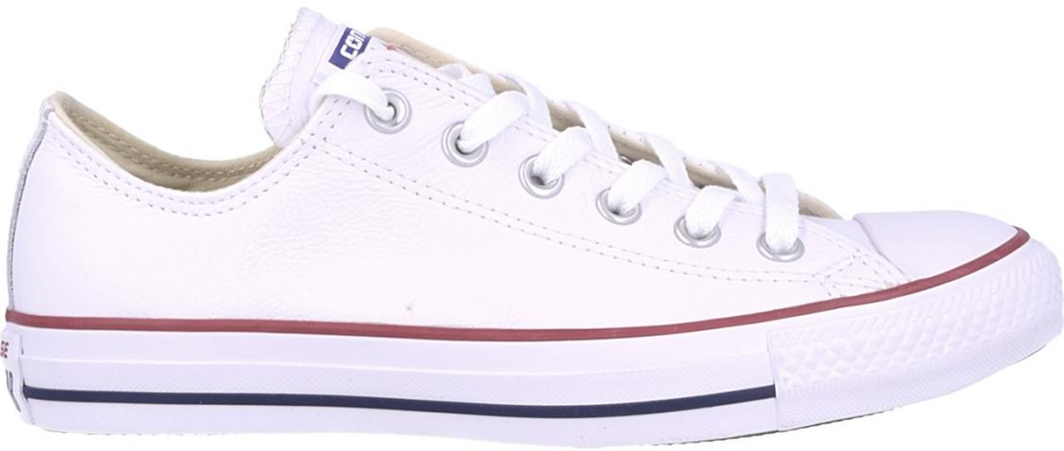 Кецове и обувки Converse Chuck Taylor All Star OX White Leather Бяло | 132173, 0