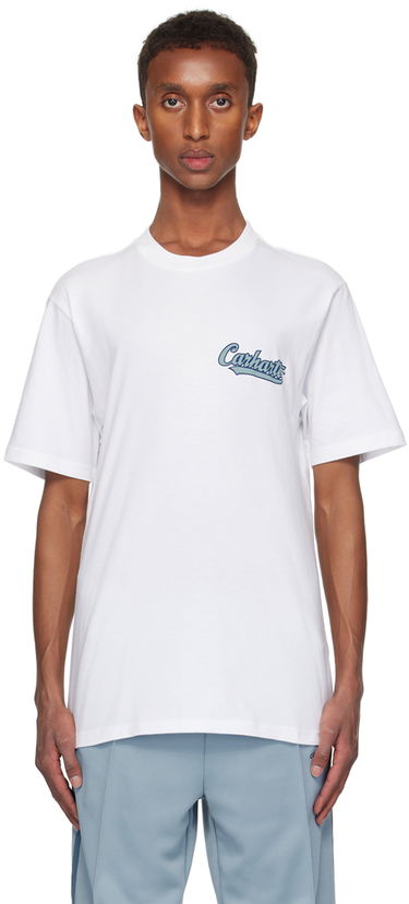 Тениска Carhartt WIP Spill Logo Print T-Shirt Бяло | I033950, 0
