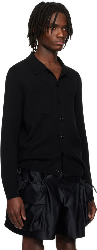 Пуловер Simone Rocha Simone Rocha Knit Workwear Cardigan Черно | VMK11B 0646, 1