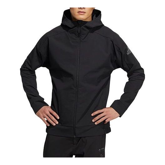 Суитчър adidas Originals Athleisure Casual Hooded Jacket Черно | HE5265