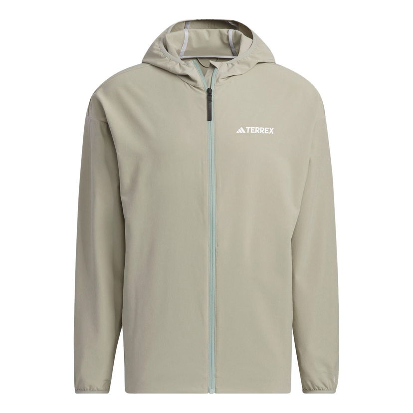 Яке adidas Performance Terrex Hooded Trail Running Jacket Бежово | IC4425