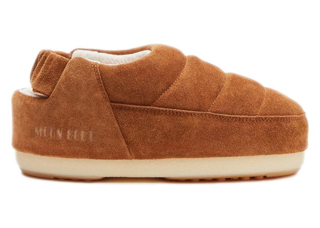 Кецове и обувки Moon Boot Evolution Suede Sandal Tan Кафяво | 14601500001, 0