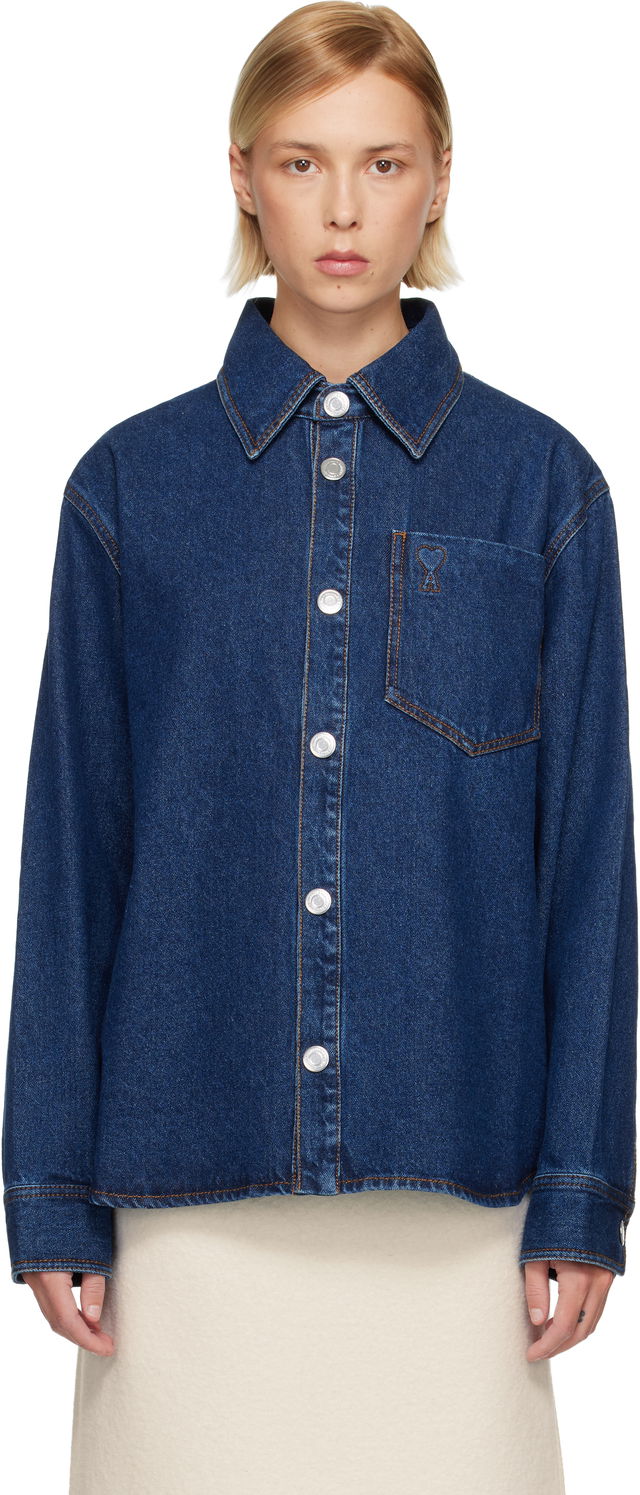 Cotton Ami de Coeur Denim Overshirt
