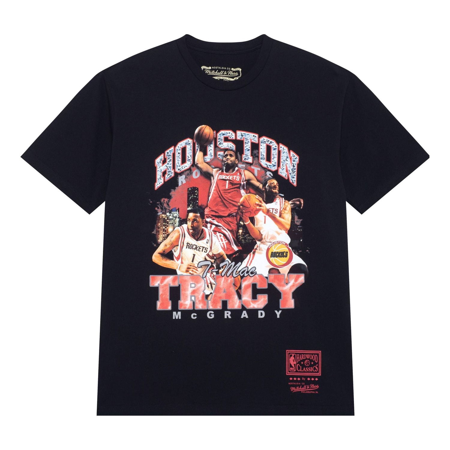 Тениска Mitchell & Ness NBA Houston Rockets 'Tracy McGrady' Concert T-Shirt Черно | SS23JYCHR-01-BLACK, 0