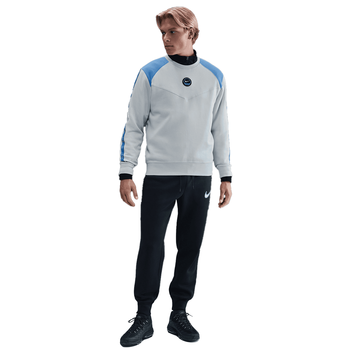 Суитчър Nike NSW Fleece Crewneck Sweatshirt Сиво | IH4286-025, 0
