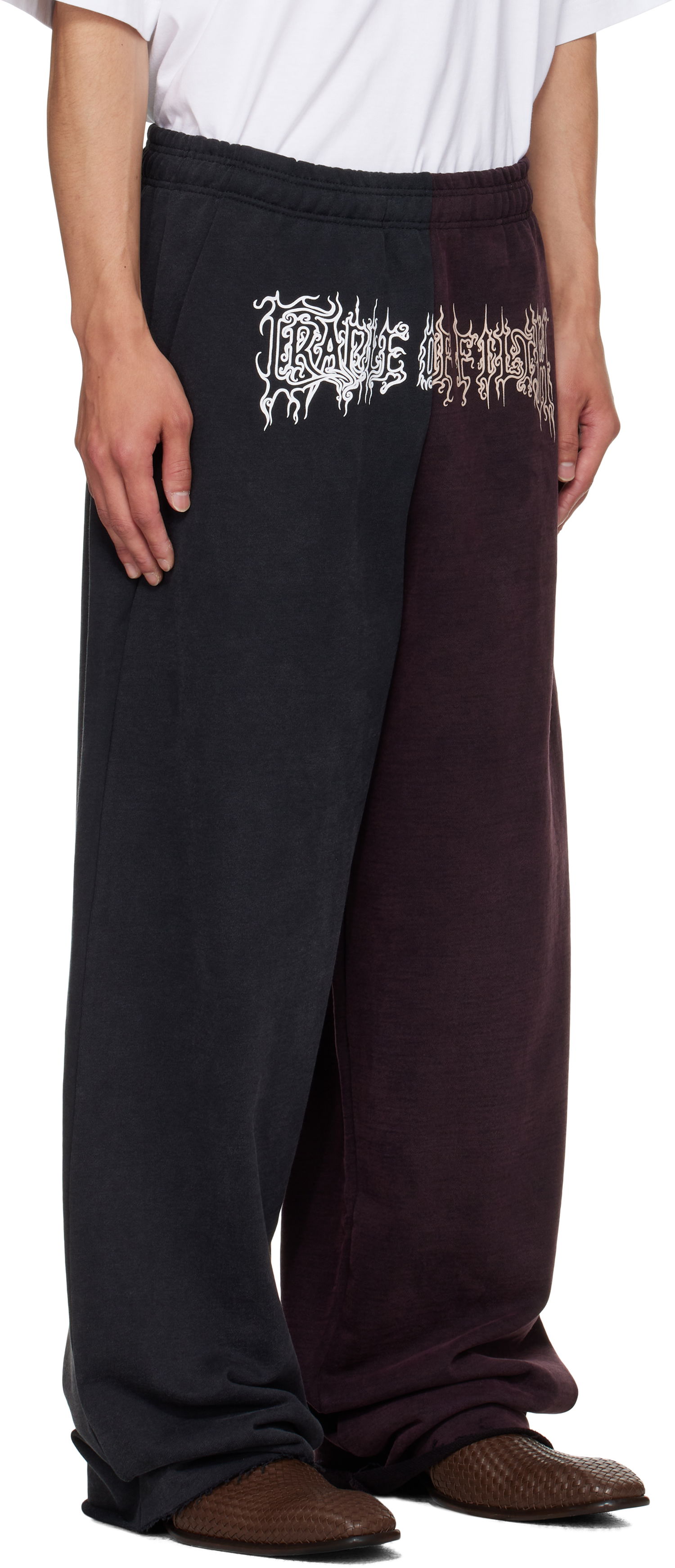 Спортни панталони VETEMENTS Vetements Cradle of Filth Cut-Up Baggy Sweatpants Бургунди | UCF76SP900BR, 1