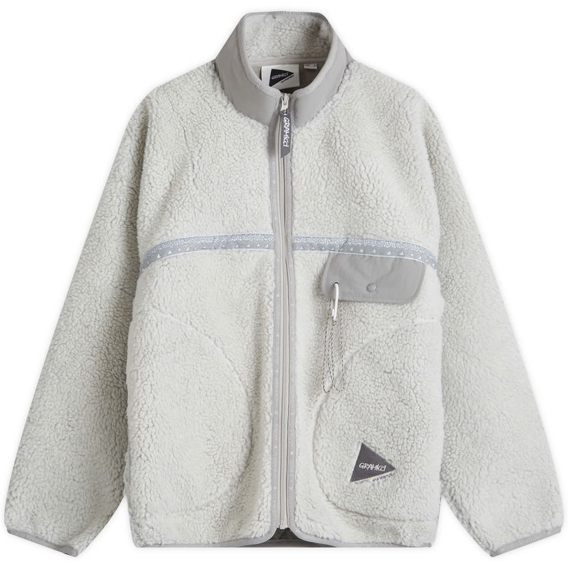 Яке GRAMICCI And Wander x Tape Fleece Jacket Light Grey Сиво | GUJ4-F3005-M-LGY