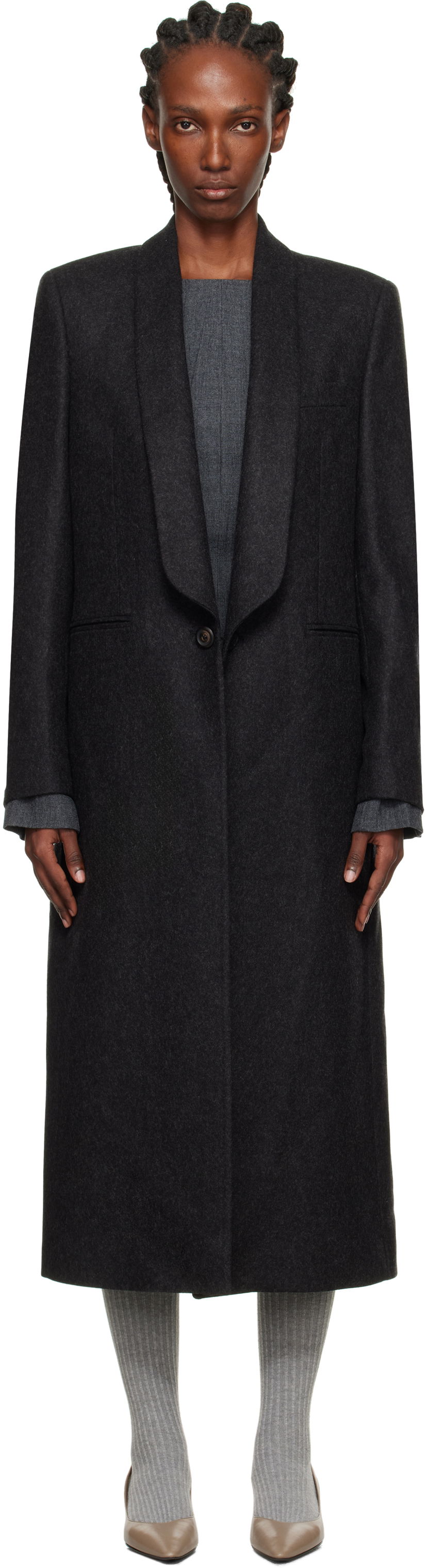 Палта OUR LEGACY OUR LEGACY Supper Coat Черно | W4251SG
