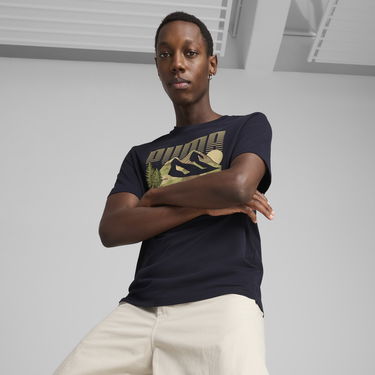 Тениска Puma Graphics Mountain T-Shirt Тъмно синьо | 684828_16, 0