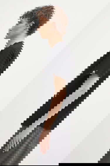 Тениска BAPE Cotton T-shirt with 1st Camo Milo On APE print Черно | 2L30110005, 1