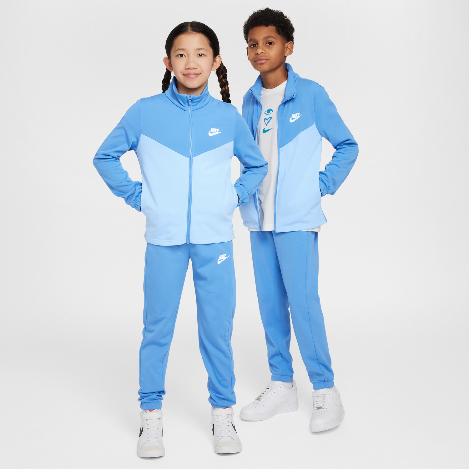 Комплект Nike Nike Sportswear Tracksuit Older Kids Синьо | FD3067-489, 1