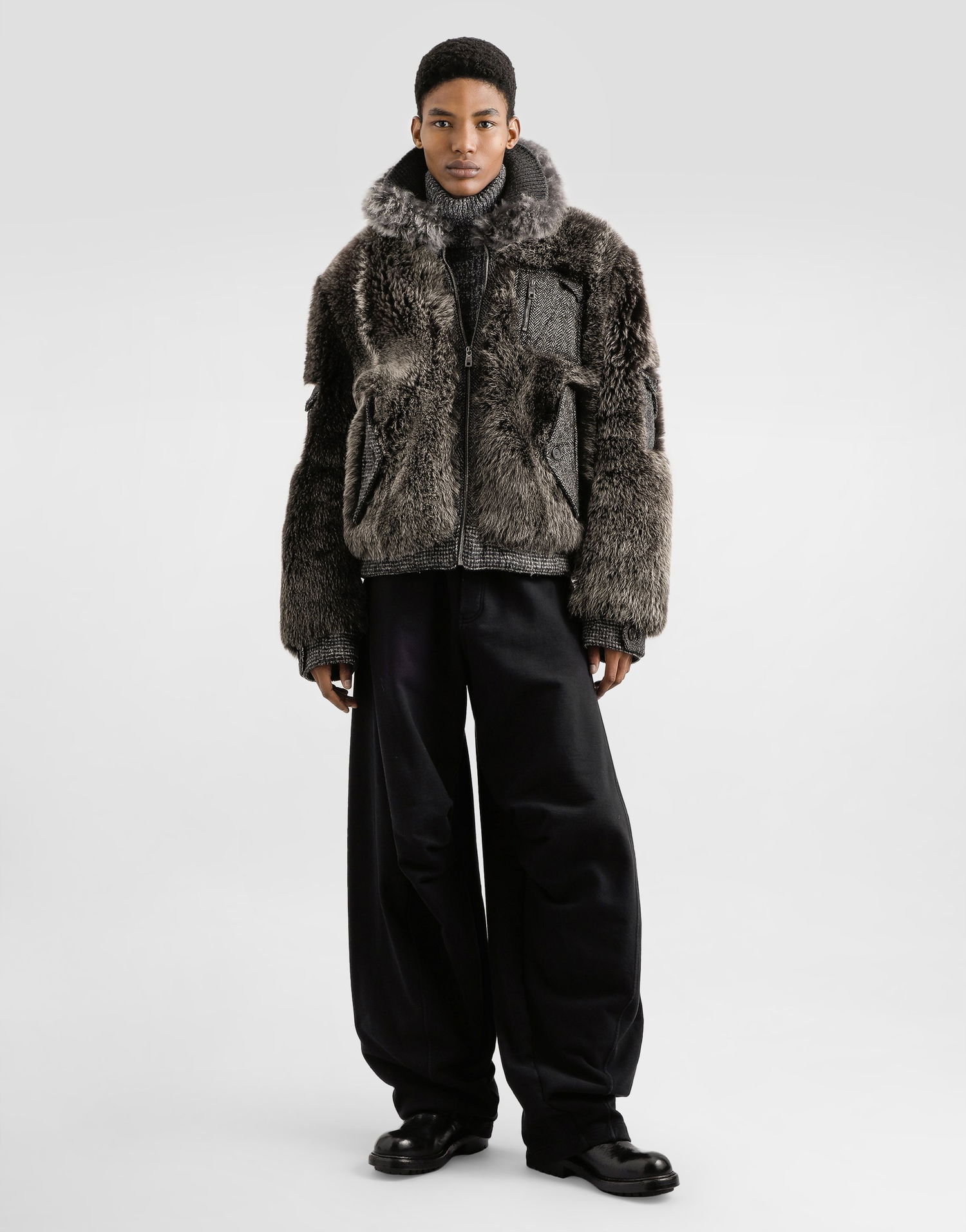 Панталони Dolce & Gabbana Dolce & Gabbana Cotton Sculpted Trousers Черно | GP17PTG7PLJN0000, 1