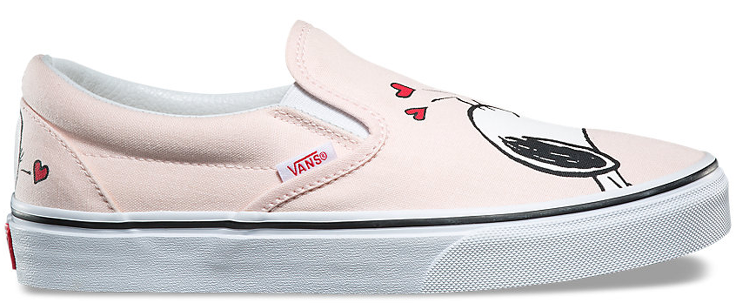 Кецове и обувки Vans Slip-On Peanuts Smack Розово | VN0A38F7OQV, 0