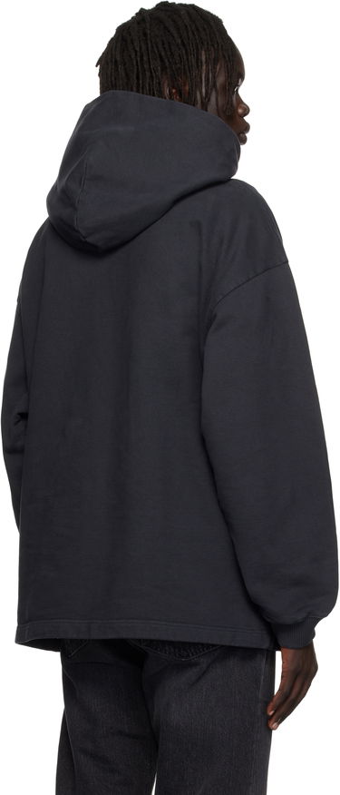 Суитчър Acne Studios Black Printed Logo Hoodie Черно | CI0170-, 2