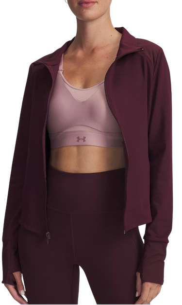 Яке Under Armour Meridian Full-Zip Cropped Jacket with Thumbholes Бургунди | 1379157-600, 0