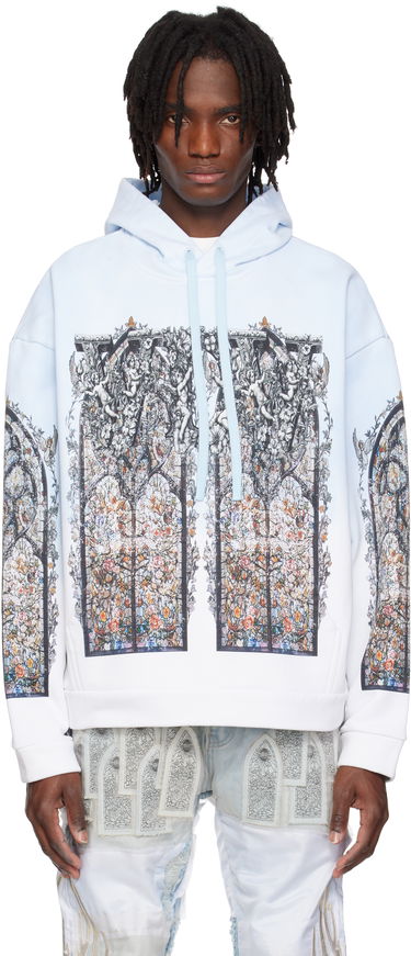 Суитчър Who Decides War Who Decides War Ignatius Graphic Print Hoodie Синьо | 1110270008SS25, 0