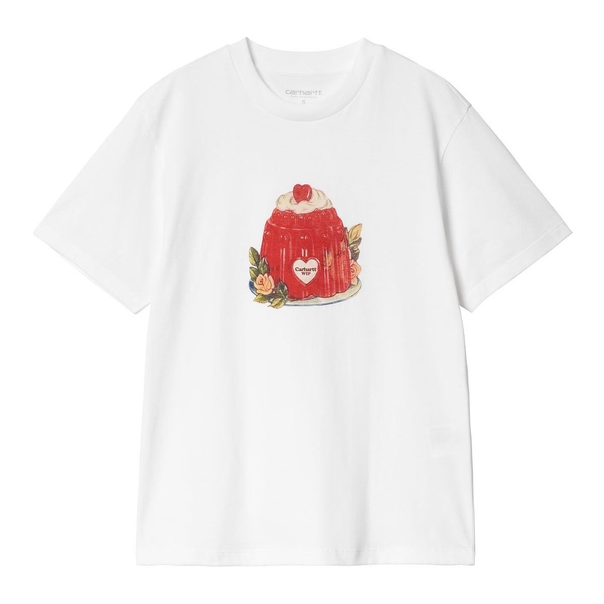 Тениска Carhartt WIP Short Sleeve Pudding Graphic T-Shirt Бяло | I034435_4, 0