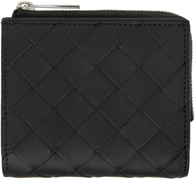 Intrecciato Bi-Fold Zip Wallet