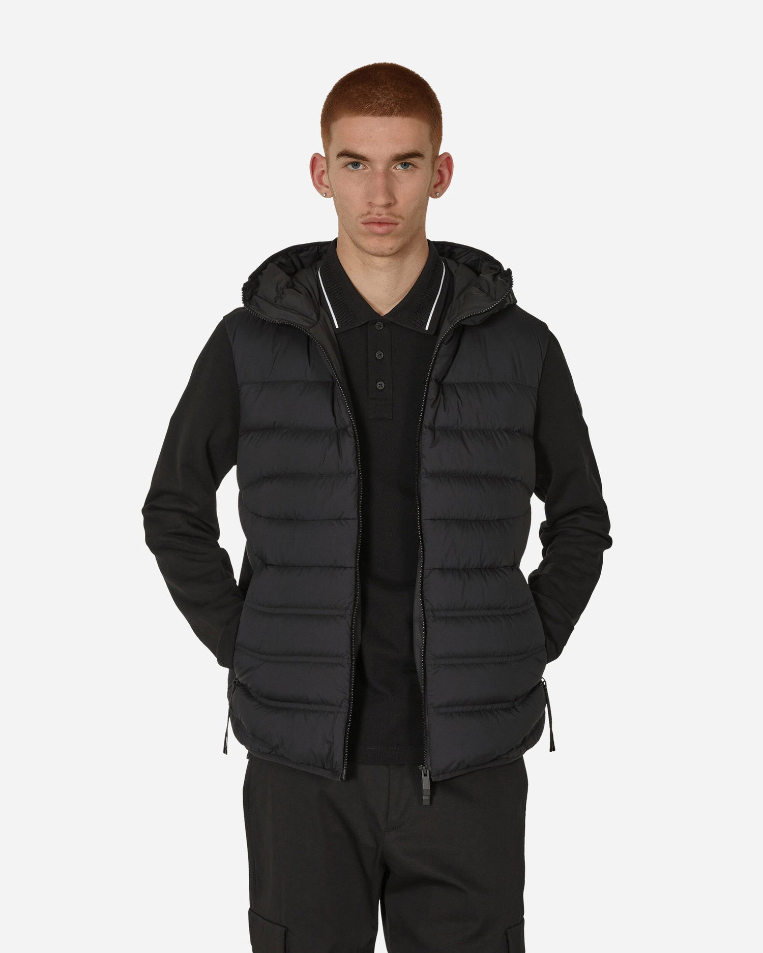 Яке Moncler Matt Black Padded Zip-Up Cardigan Черно | 8G00002809KZ 999, 0