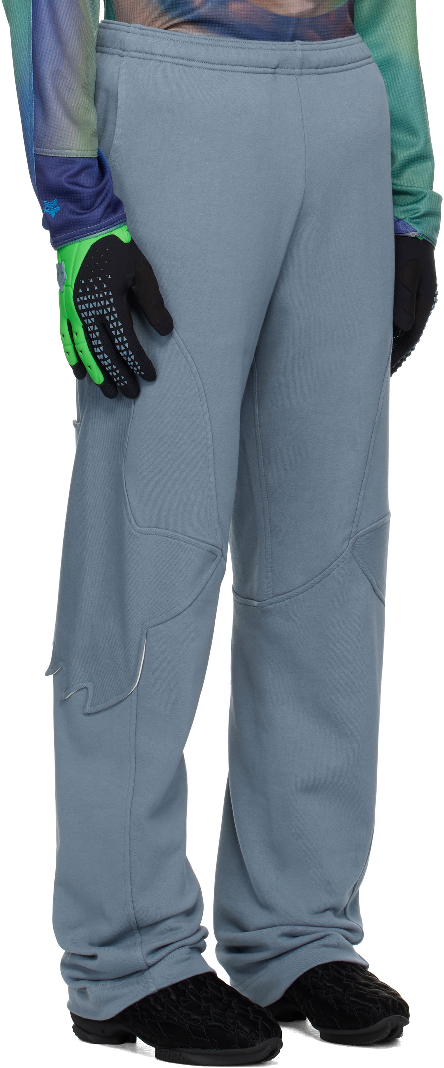 Спортни панталони KIKO KOSTADINOV Kiko Kostadinov Fox Racing Edition Fleece Sweatpants Синьо | 36887-564, 1