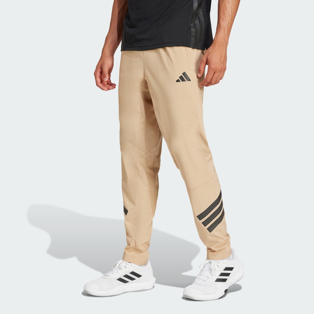 Спортни панталони adidas Performance Icon 3-Stripes Woven Pants Бежово | JE5671, 0