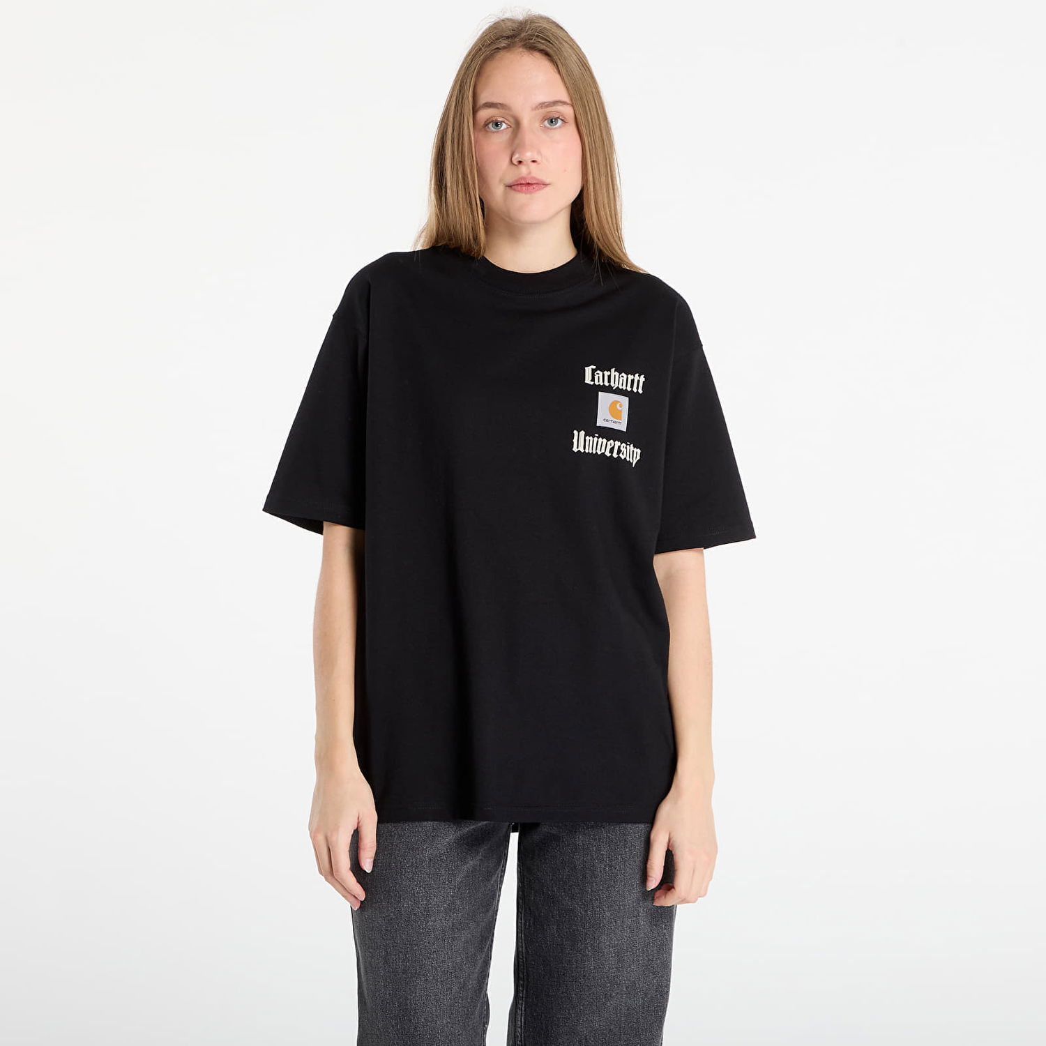 Тениска Carhartt WIP S/S Schooling Heart T-Shirt Черно | I035455.89XX, 1