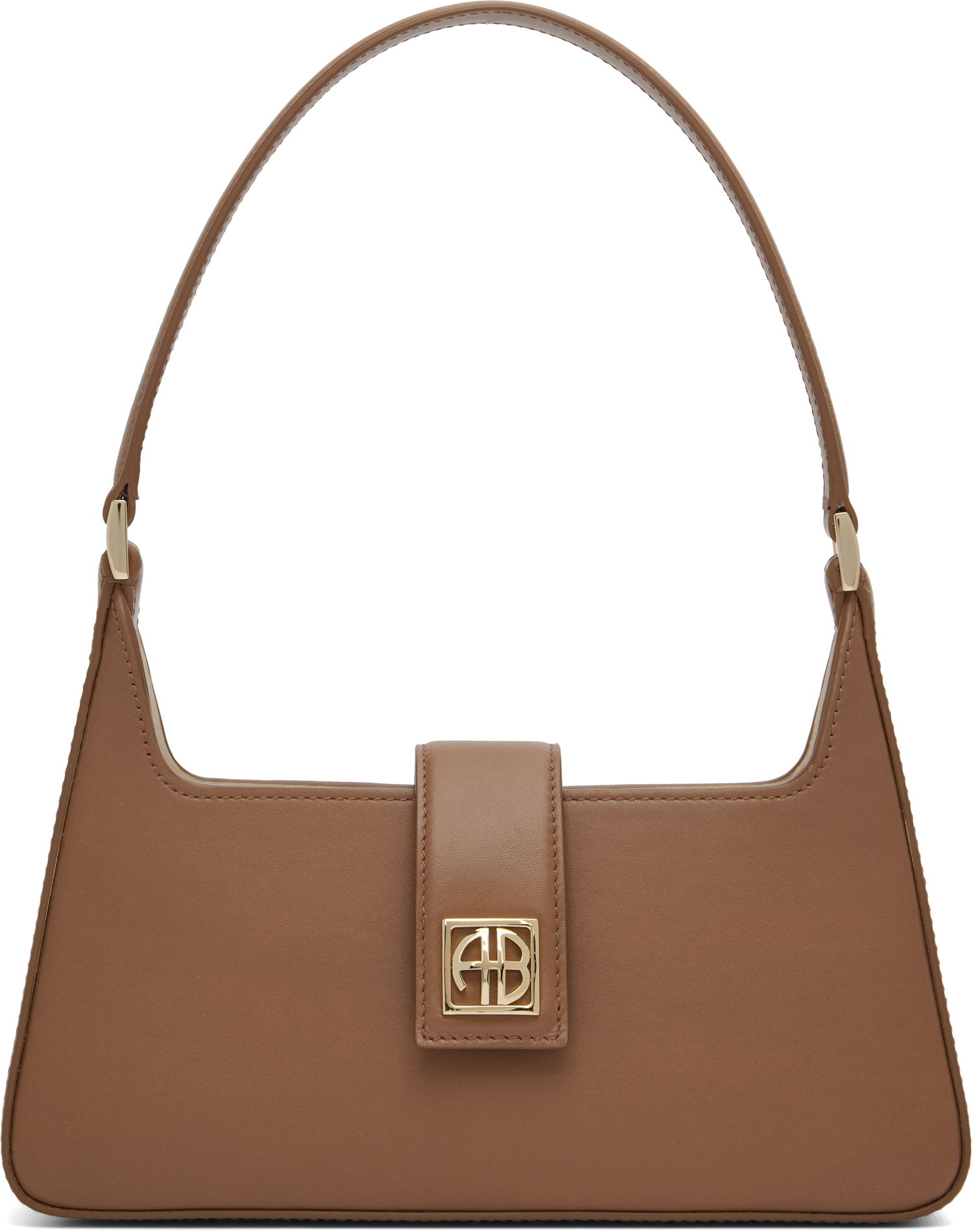 Чанта през рамо Anine Bing Anine Bing Lou Shoulder Bag Кафяво | A-13-11445-COG1, 0
