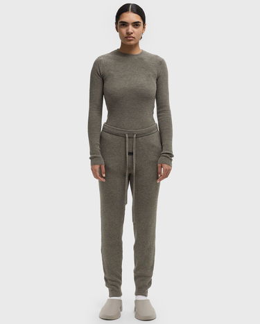 Пуловер Fear of God Essentials Waffle Fitted Long Sleeve Sweater Зелено | 192HO247241FW-367, 1