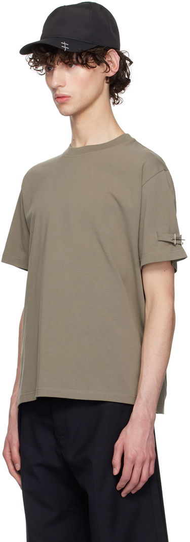Тениска HELIOT EMIL Khaki Armband T-Shirt Бежово | PREAW24_M_09_119_DG23, 3
