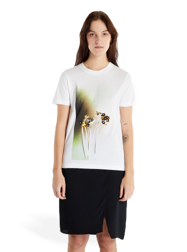 Тениска CALVIN KLEIN Floral Photoprint Tee Бяло | J20J220723 YAF