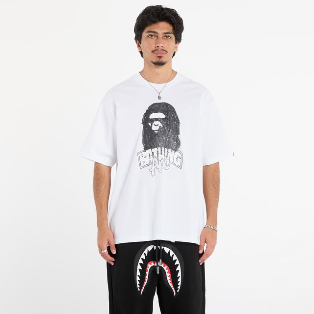 Hand Drawn Ape Head Relaxed Fit T-Shirt