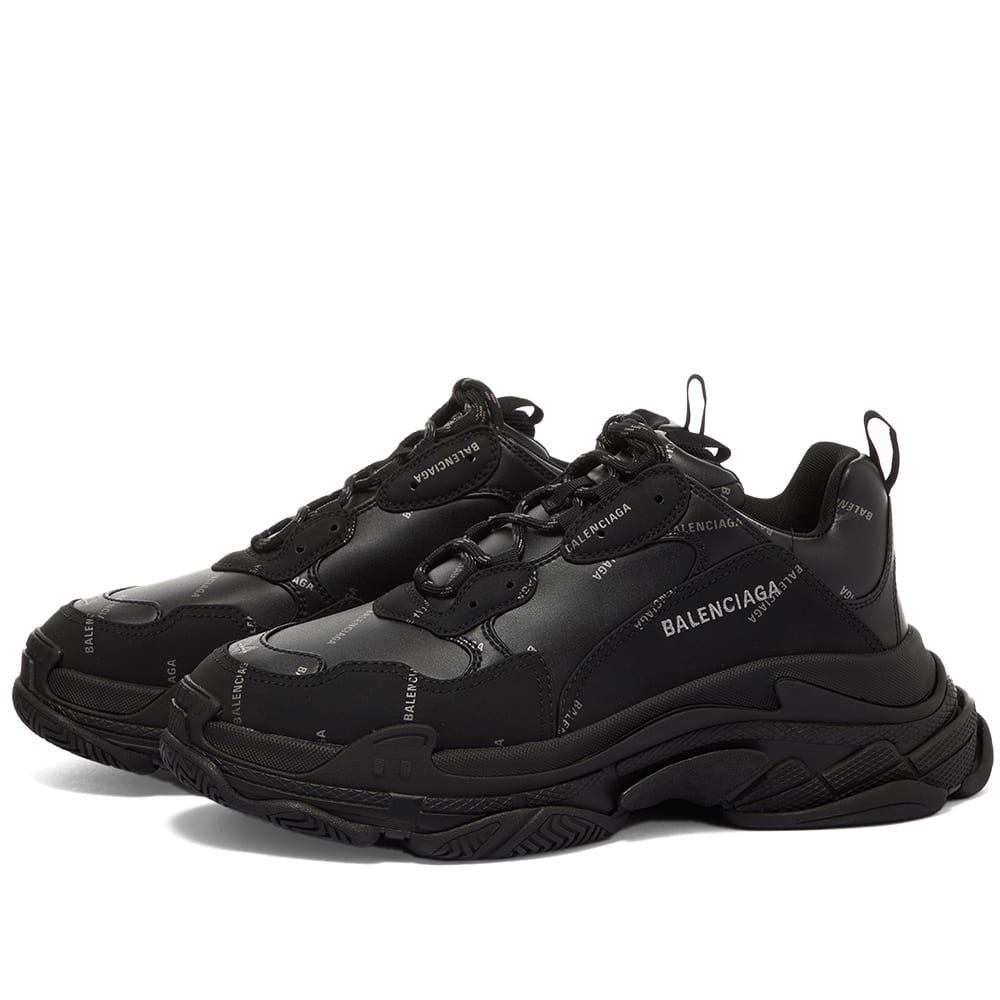 Кецове и обувки Balenciaga Triple S Sneaker Черно | 536737-W2FA2-1081, 1