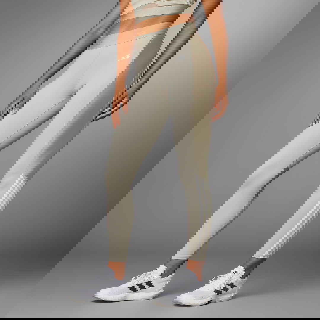 Клинове adidas Performance Hyperglam Shine Full-Length Leggings Бежово | IS4056, 0