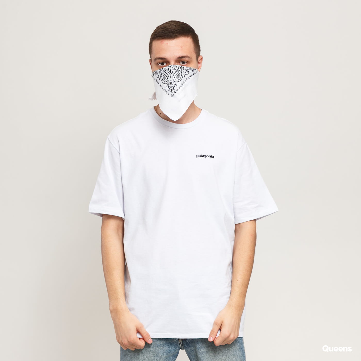 Тениска Patagonia P6 Logo Responsibili Tee Бяло | 38504 WHI, 1
