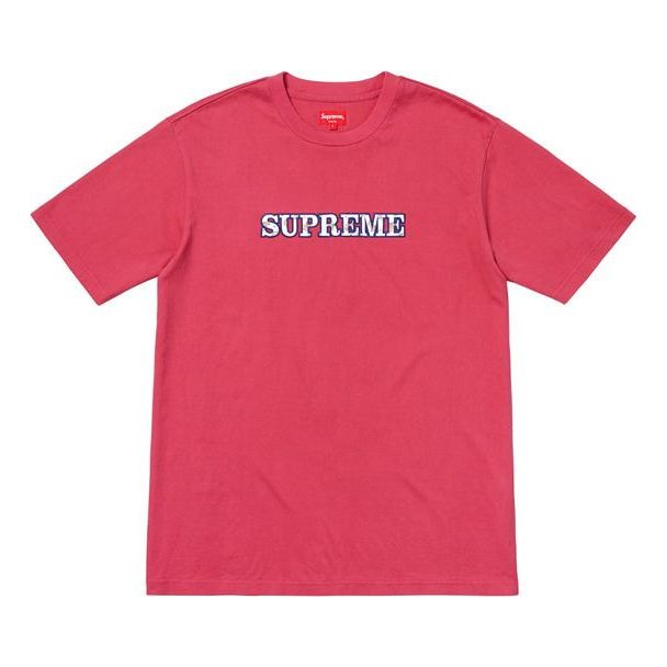 Тениска Supreme Floral Logo T-Shirt Червено | SUP-FW18-314