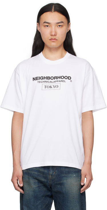 Тениска Neighborhood Neighborhood N.H SS-16 Graphic T-Shirt Бяло | 251PCNH-ST16, 0