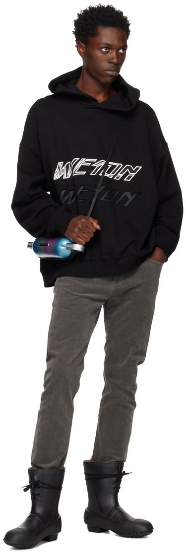 Суитчър We11done We11done Speed Logo Hoodie Черно | WD-TH3-22-776-U-BK, 3