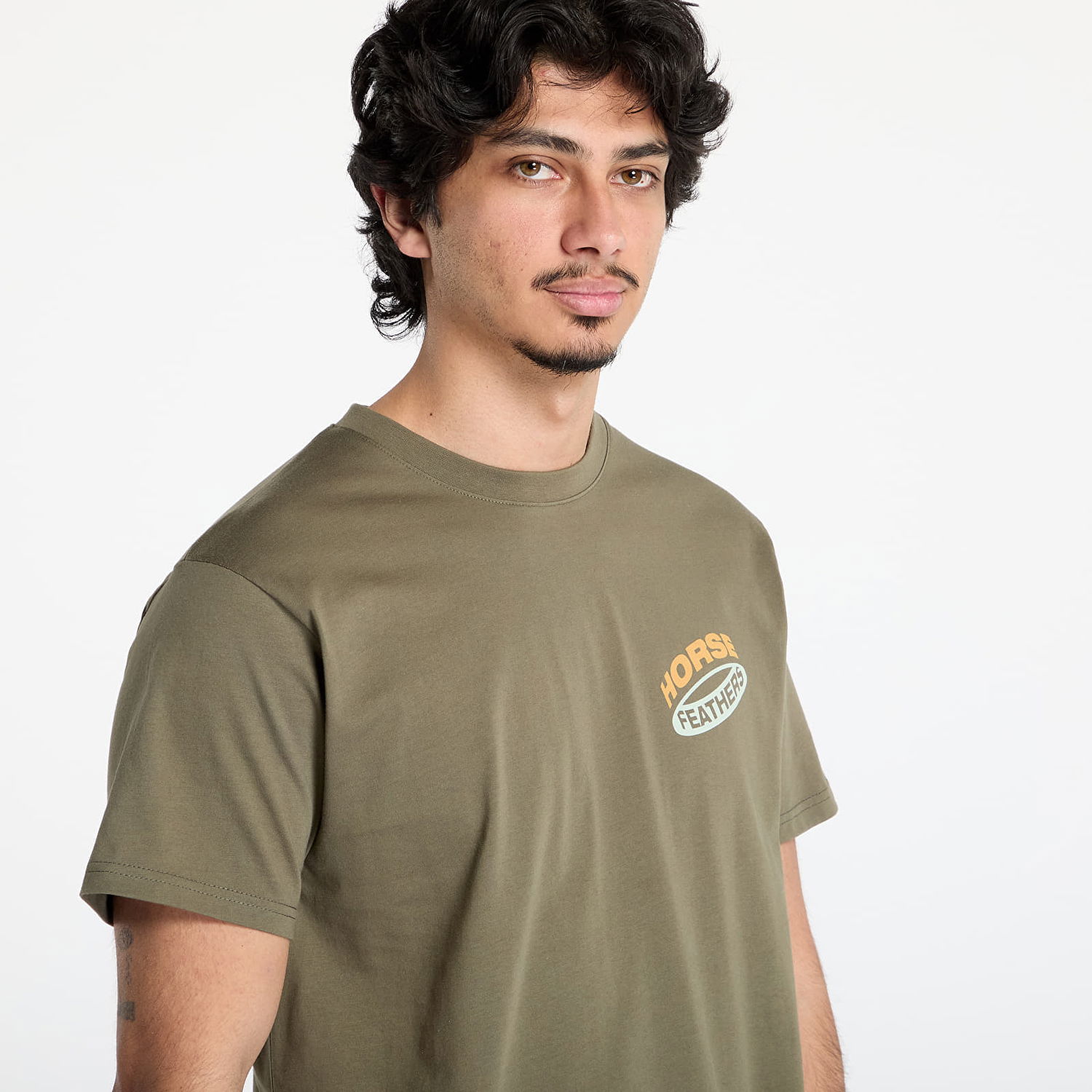Тениска Horsefeathers Horsefeathers Orbit Tee Зелено | SM1382B, 1