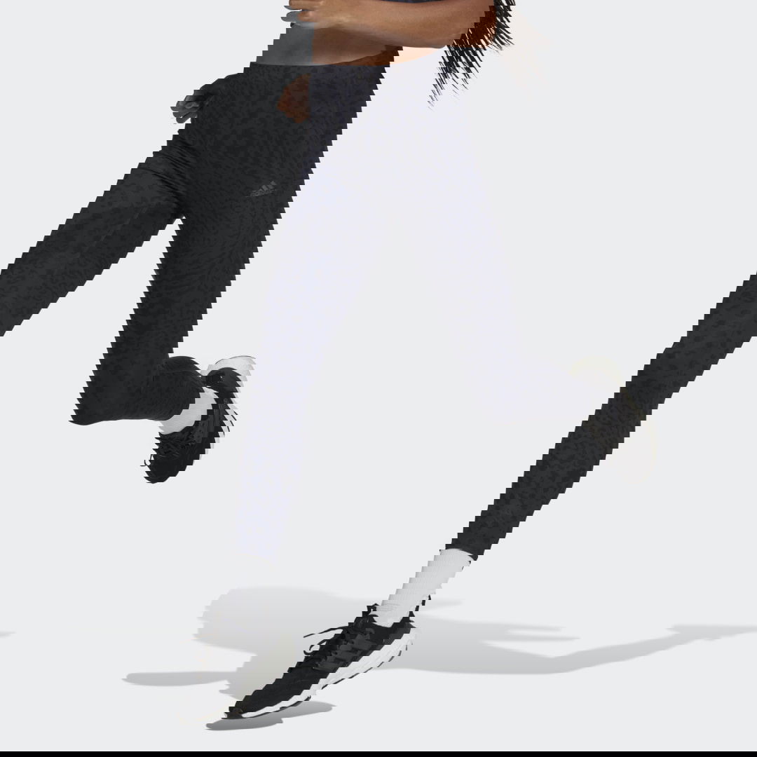 Клинове adidas Originals FastImpact Running Leopard 7/8 Leggings Черно | HK9025, 0