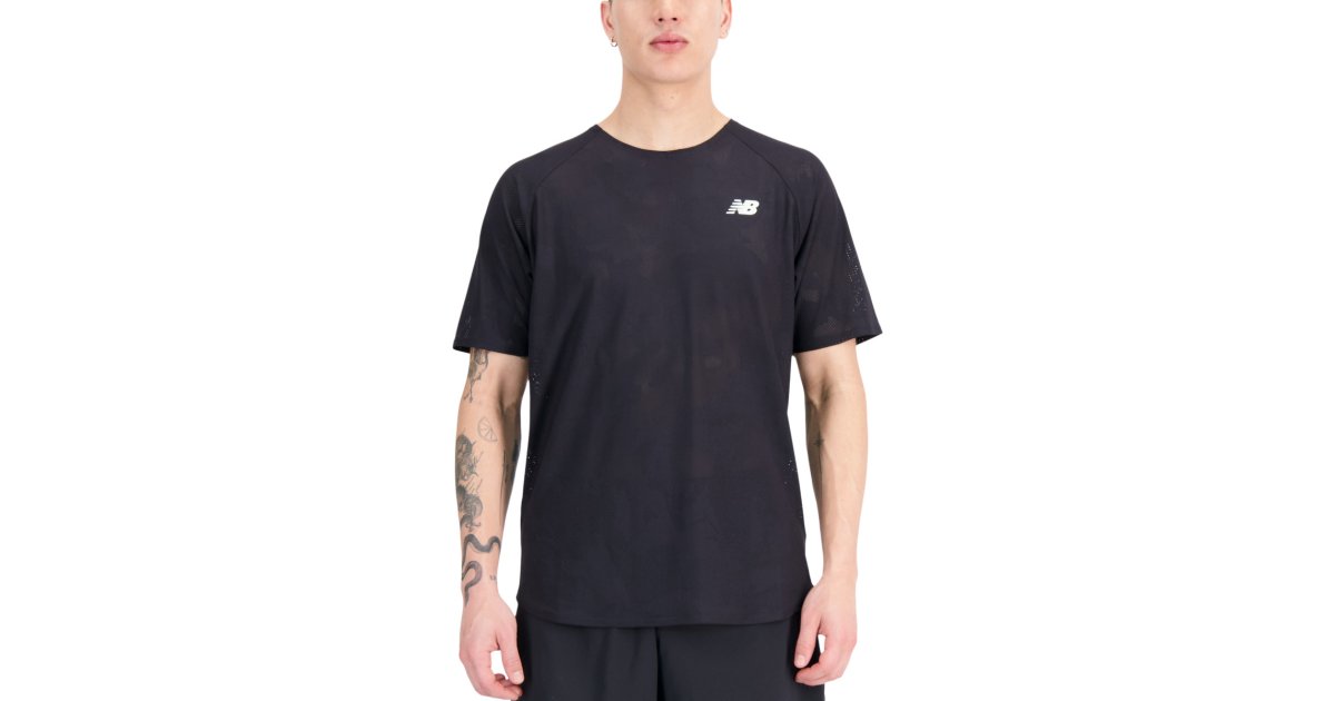 Тениска New Balance Q Speed Черно | mt33281bk, 1