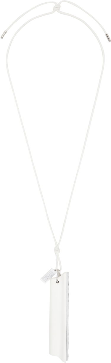 Колие Maison Margiela MM6 Maison Margiela 'Invitation' Pendant Necklace Бяло | SM7UU0074 P7352, 0