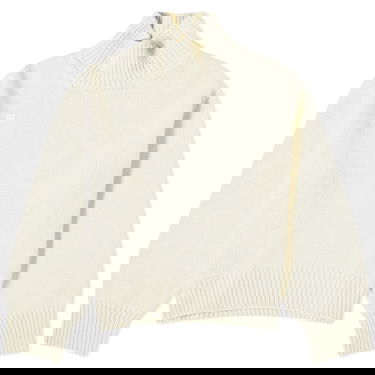 Пуловер PANGAIA Recycled Cashmere Chunky Turtleneck Sweater, Size Large Бяло | 10000672139, 1