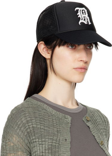 Шапка с козирка R13 R13 Trucker Cap with Logo Черно | R13WA025-A001, 1