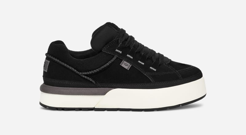 Кецове и обувки UGG ® Goldencush LT Trainer for Women in Black, Size 6, Suede Черно | 1152758-BLK, 0