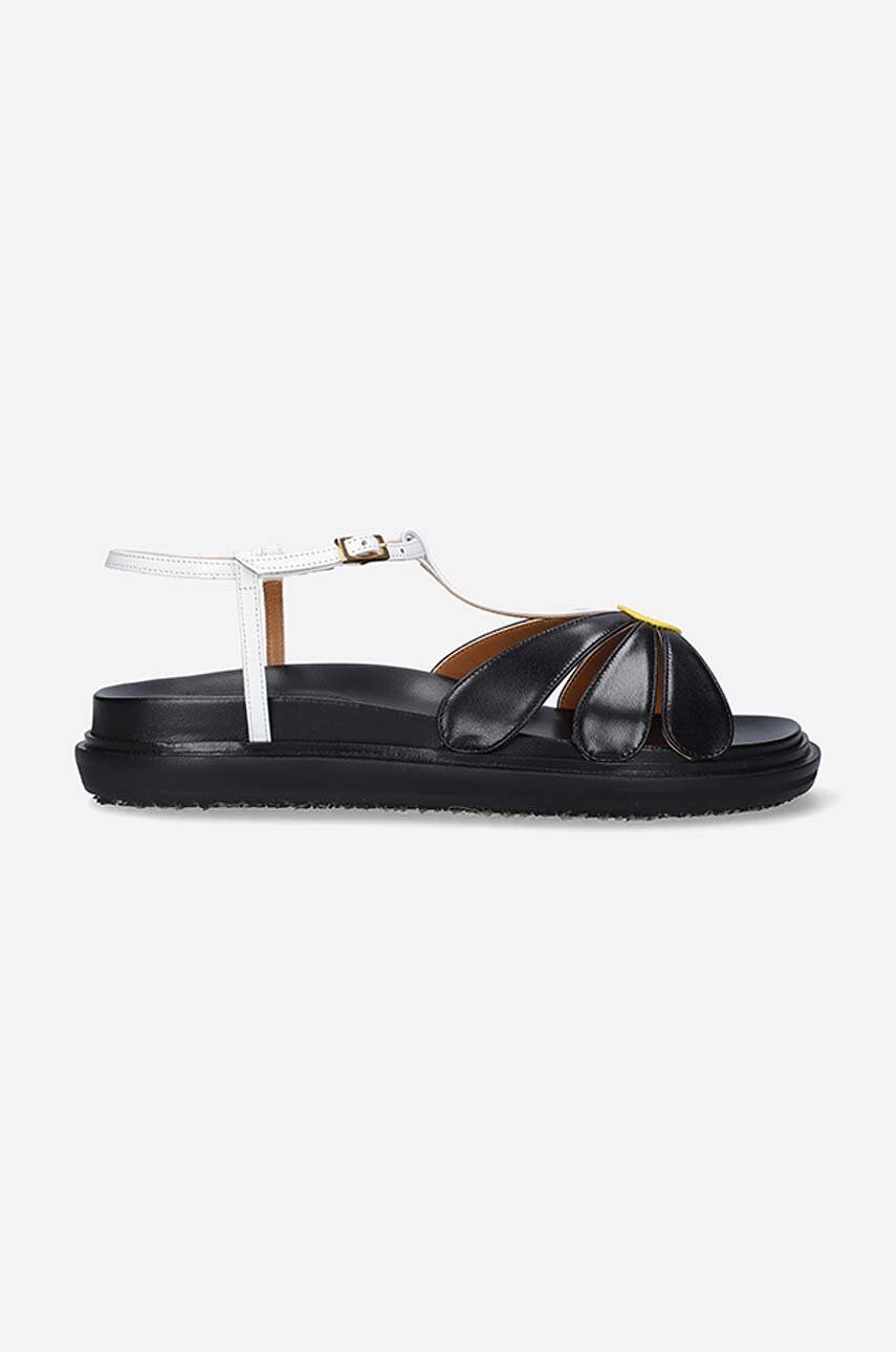 Кецове и обувки Marni Leather Sandals Черно | FBMS013901.P3586.ZO131, 0